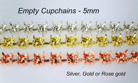 Empty cup chain 5mm